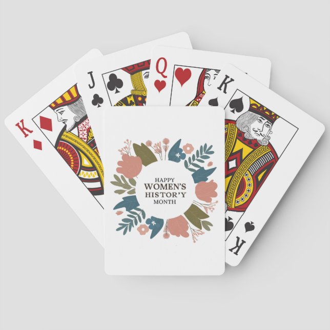 Women's History Month Playing Cards (Back)