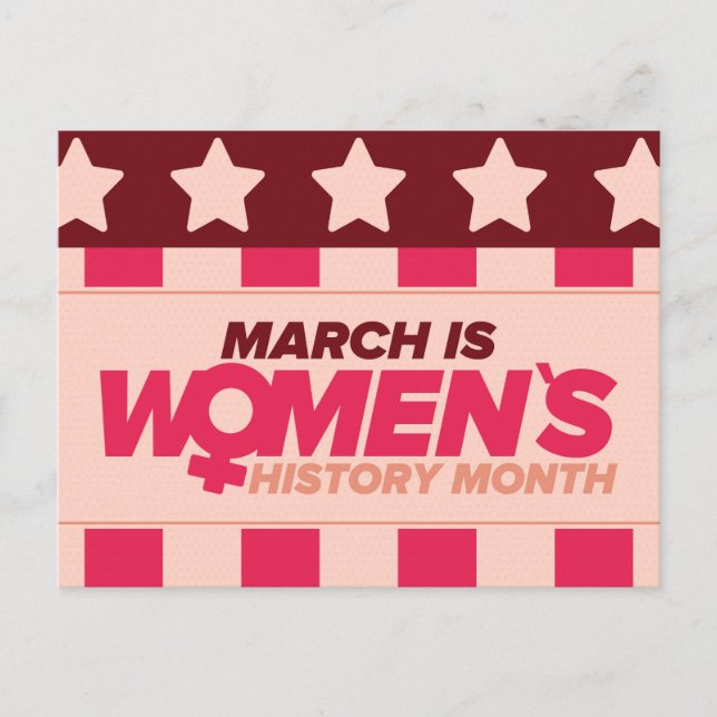 Womens History Month  Postcard (Front)