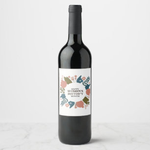 Women's History Month Wine Label