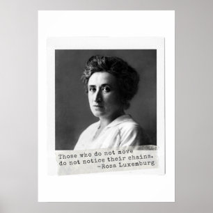 Women's History: Rosa Luxemburg Quote on Freedom Poster
