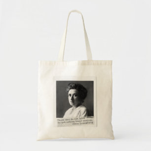 Women's History: Rosa Luxemburg Quote on Freedom Tote Bag