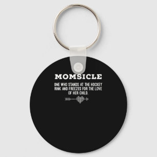 Womens Hockey Mum Momsicle Definition T-Shirt Key Ring