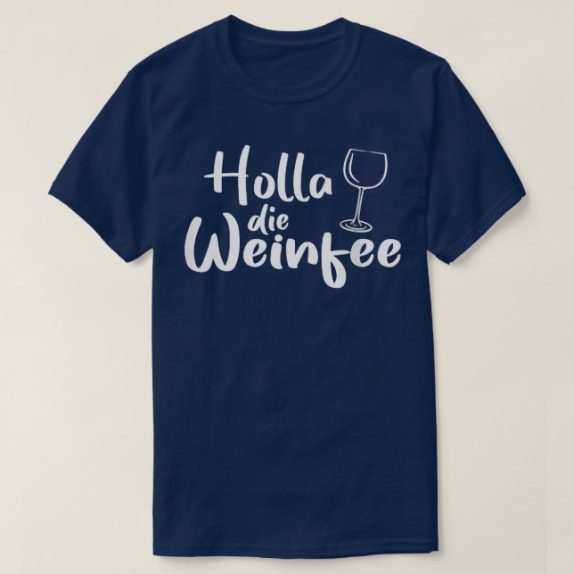 Womens Holla the Wine Fairy  T-Shirt (Design Front)