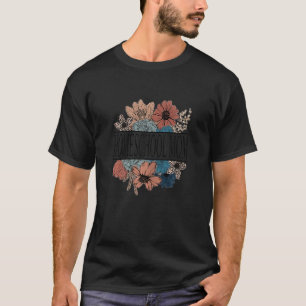 Womens Homeschool Mum    Retro Flower Teacher T-Shirt