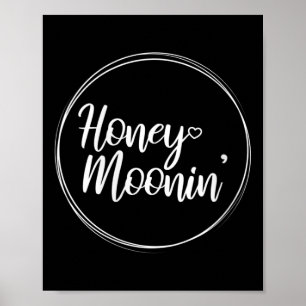Womens Honeymoon Couple Wedding Honeymoonin Brides Poster