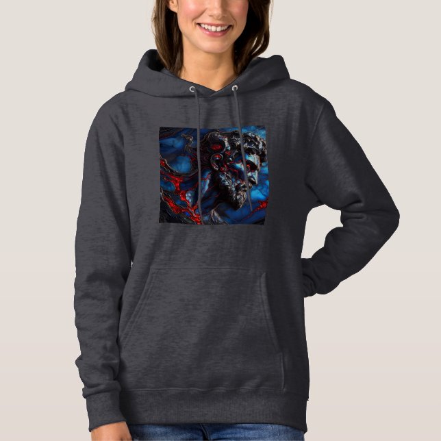 Women's Hooded Sweatshirt Artwork 25 (Front)