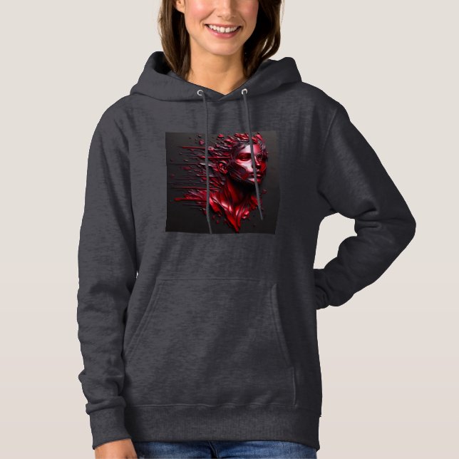 Women's Hooded Sweatshirt Artwork 35 (Front)