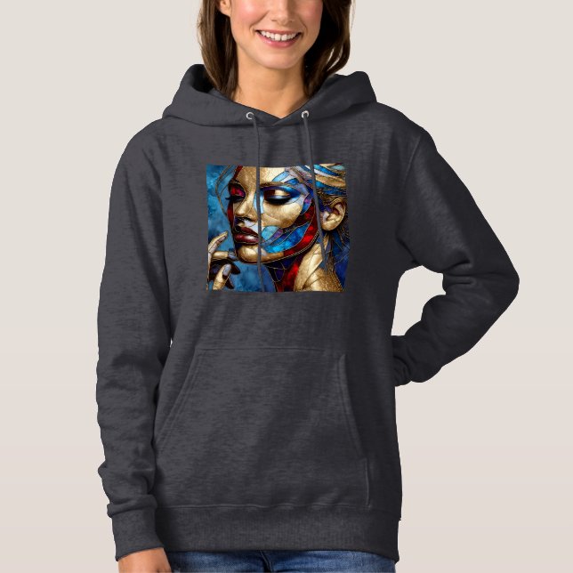 Women's Hooded Sweatshirt Artwork 38 (Front)