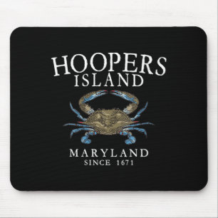 Womens Hoopers Island Maryland Crab Town Since Mouse Pad