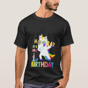Womens Hooray It's My First Birthday  1st Birthday T-Shirt