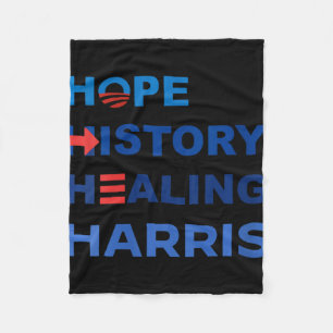 Womens Hope History Healing Harris W 2024 Fleece Blanket