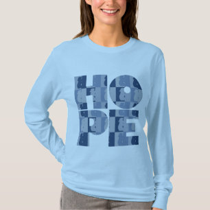 Women's HOPE Lng. Sleeve Lt. Blue Tee