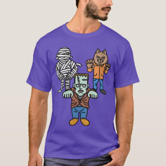 Womens Horror Movie Monster Mummy Vintage Hallowee T-Shirt