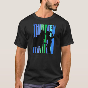 Womens Horse Girl 13Th Birthday Country Girls Rode T-Shirt