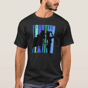 Womens Horse Girl 14Th Birthday Country Girls Rode T-Shirt