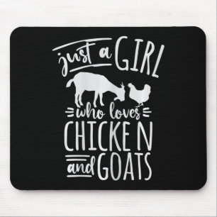 Womens Horse Shirt Just A Girl Who Loves Chicken A Mouse Pad