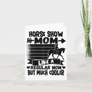 Womens Horse Show Mom Equestrian Horseck Riding Ri Card