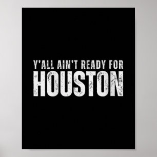Womens Houston Vs All Y'all V-neck T-shirt.png Poster
