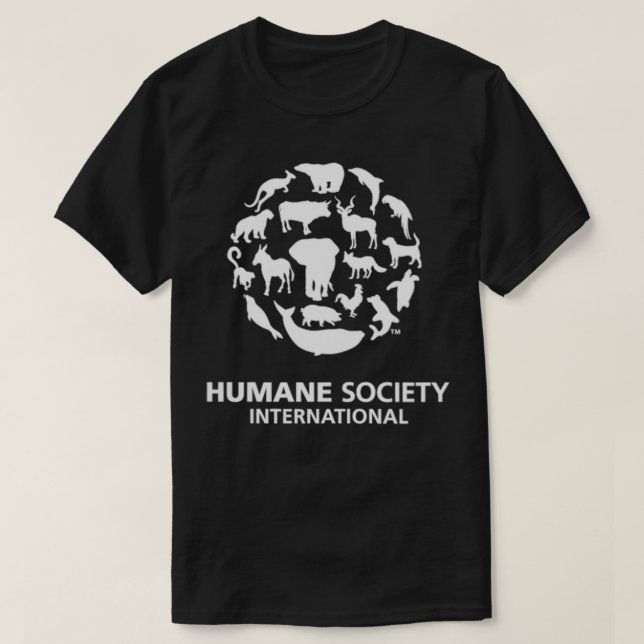 Womens Humane Society International VNeck  T-Shirt (Design Front)