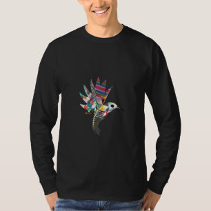 Womens Humming Bird In Flight Magical Day Of The D T-Shirt