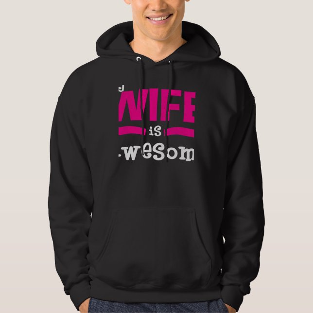 Womens Humorous Statement Valentine's Day In Love  Hoodie (Front)