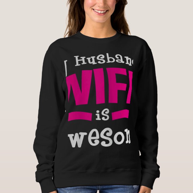 Womens Humorous Statement Valentine's Day In Love  Sweatshirt (Front)