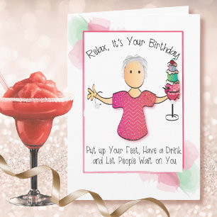 Women's Humourous Yet Classy Personalised Birthday Card