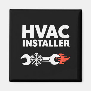 Womens Hvac Installer Funny Hvac Tech Technician F Magnet