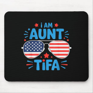 Womens I Am Aunt Tifa Tee  Mouse Pad