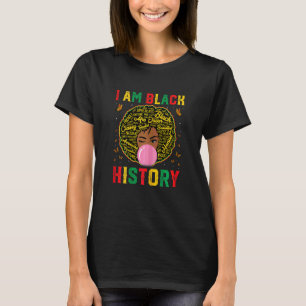Womens I Am Black History Afro African American Wo T-Shirt