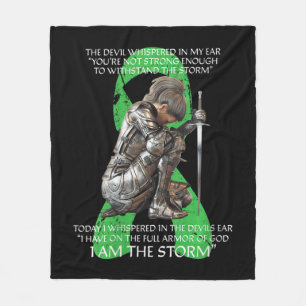 Womens I Am Storm Non Hodgkins Lymphoma Christian Fleece Blanket