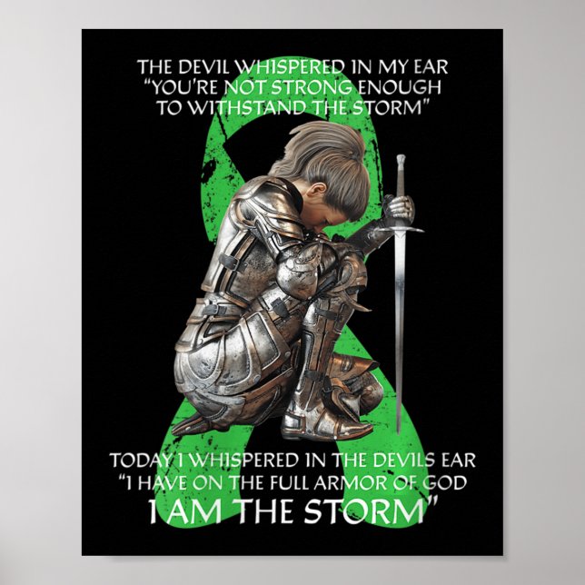 Womens I Am Storm Non Hodgkins Lymphoma Christian  Poster (Front)