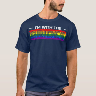Womens I Am With The Brides LGBT Gay Marriage Lesb T-Shirt