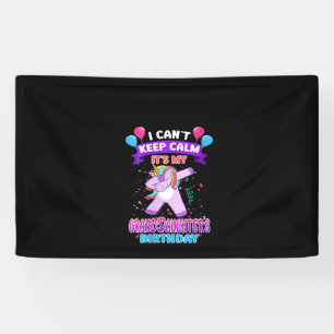 Womens I Cant Keep Calm Its My Granddaughter Birth Banner