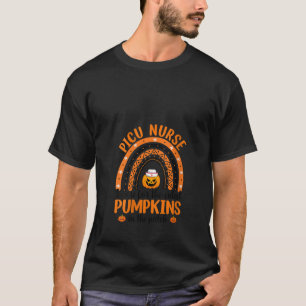 Womens I Care The Cutest Pumpkins PICU Nurse Hallo T-Shirt