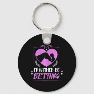 Womens I’d Rather Be Betting Horseck Riding Horse Key Ring