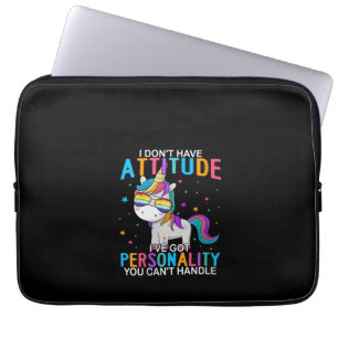 Womens I Don't Have Attitude I've Got Personality Laptop Sleeve