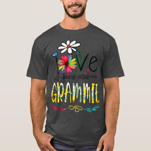 Womens I Love Being Called Grammie Sunflower Mothe T-Shirt