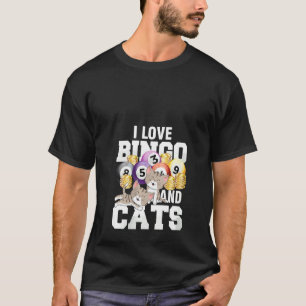 Womens I Love Bingo Balls Gamer Luck Game Player G T-Shirt