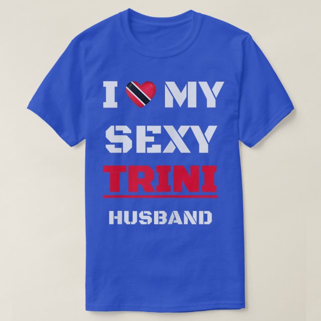 Womens I Love My Sey Trini Husband, Wife  T-Shirt (Design Front)