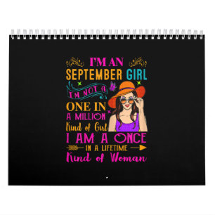 Womens I’m a September Girl Birthday Gift Calendar