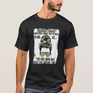 Womens I No Longer Identify As A Conspiracy Theori T-Shirt