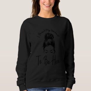 Womens I Paused My Workout to Be Here Messy Bun Fu Sweatshirt