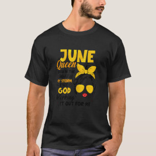 Womens I See God June Birthday Christian Mother's T-Shirt