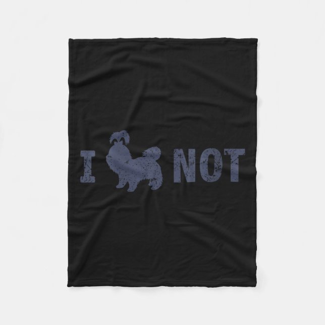 Womens I Shih Tzu Not Funny Shih Tzu Saying Quote  Fleece Blanket (Front)