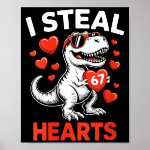 Womens I Steal 67 Hearts Valentine’s Day 67 Meme 6 Poster