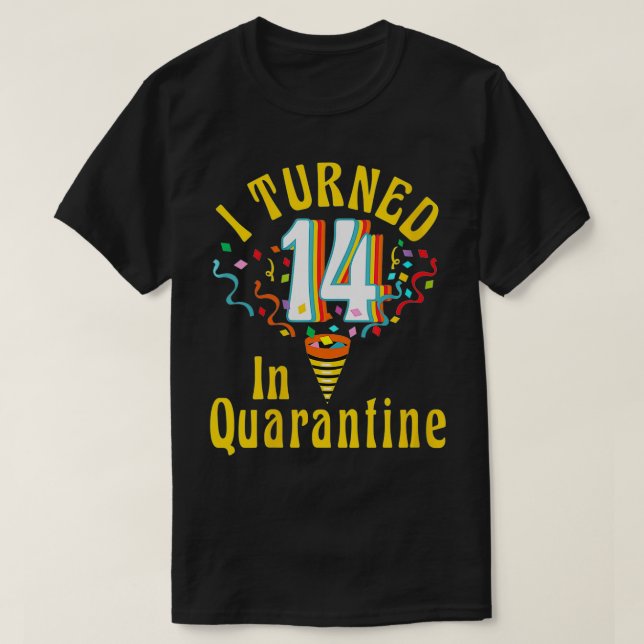 Womens I turned 14 in quarantine Retro Tshirt14th  T-Shirt (Design Front)
