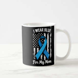 Womens I Wear Blue For My Mum Diabetes Awareness M Coffee Mug