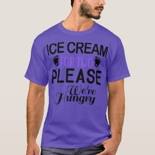 Womens Ice Cream Epecting Mum Pregnancy  T-Shirt