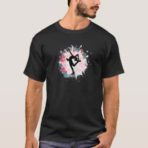 Womens Ice Skating Skater Figure Skate Dancer Moti T-Shirt